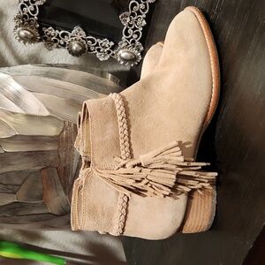 Tan booties